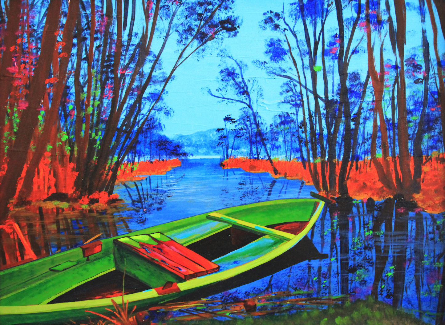 Postkarte "Kahn am Großen Klobichsee" DIN A5