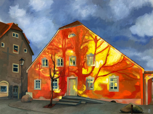 Postkarte "Das Rote Haus" DIN A5