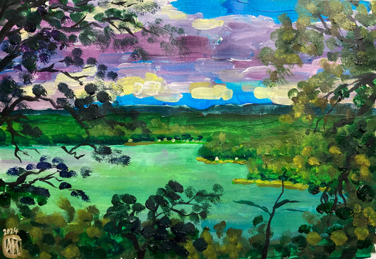 Postkarte "Panoramaweg am Schermützelsee" DIN A5