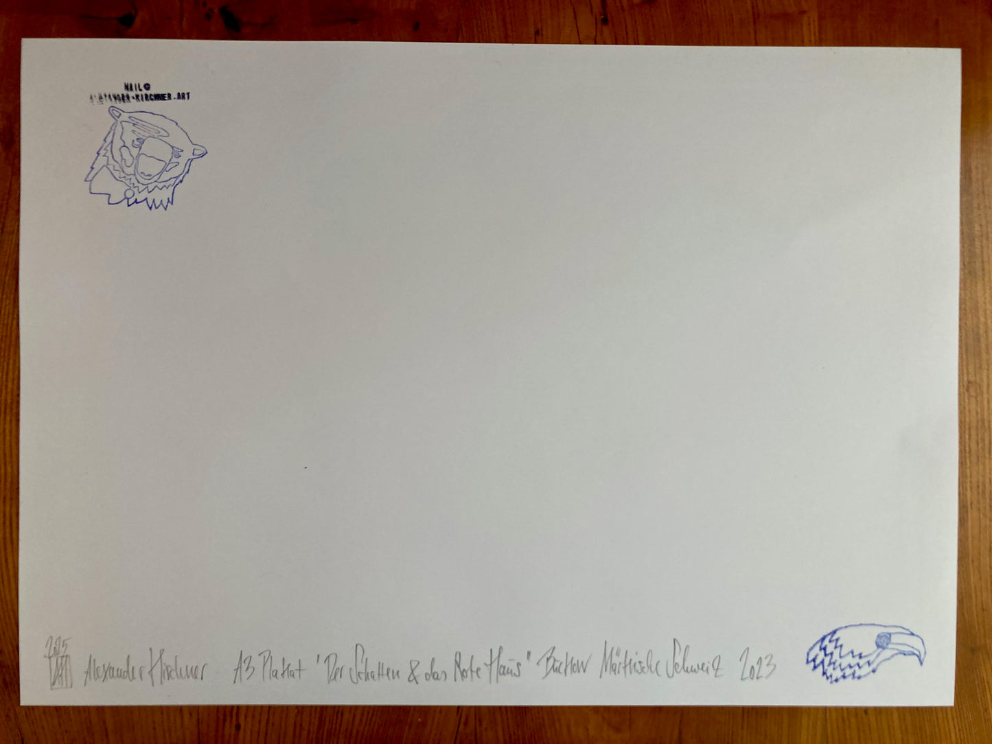 Poster "Das Rote Haus" DIN A3