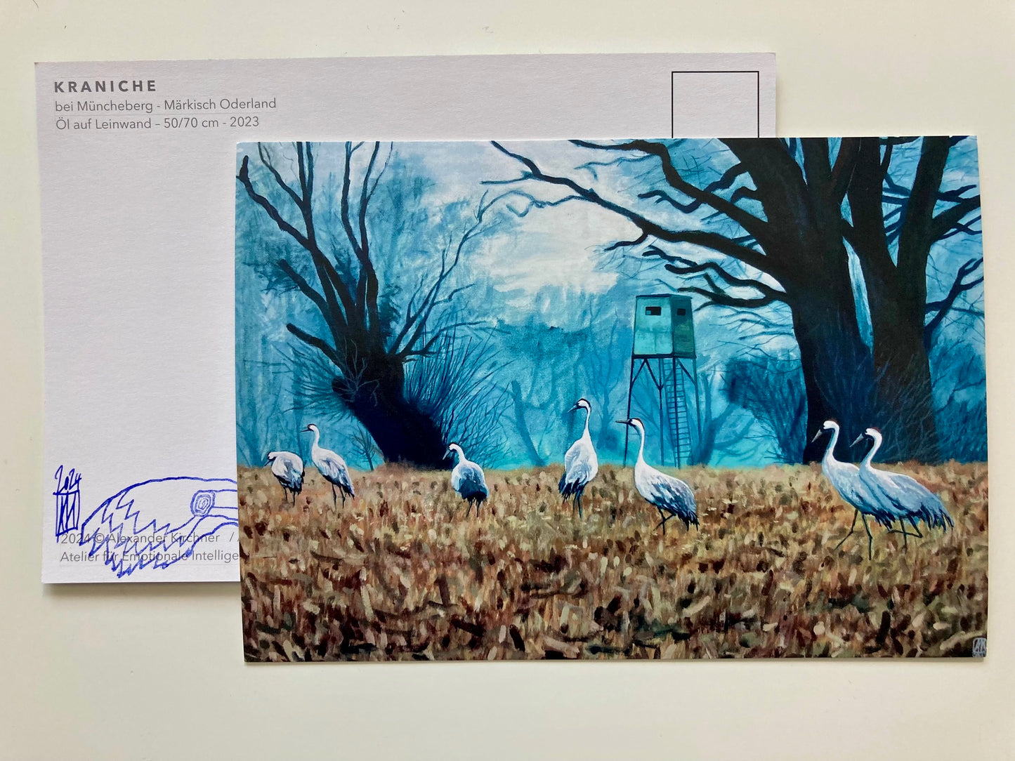 Postkarte "Kraniche" DIN A5
