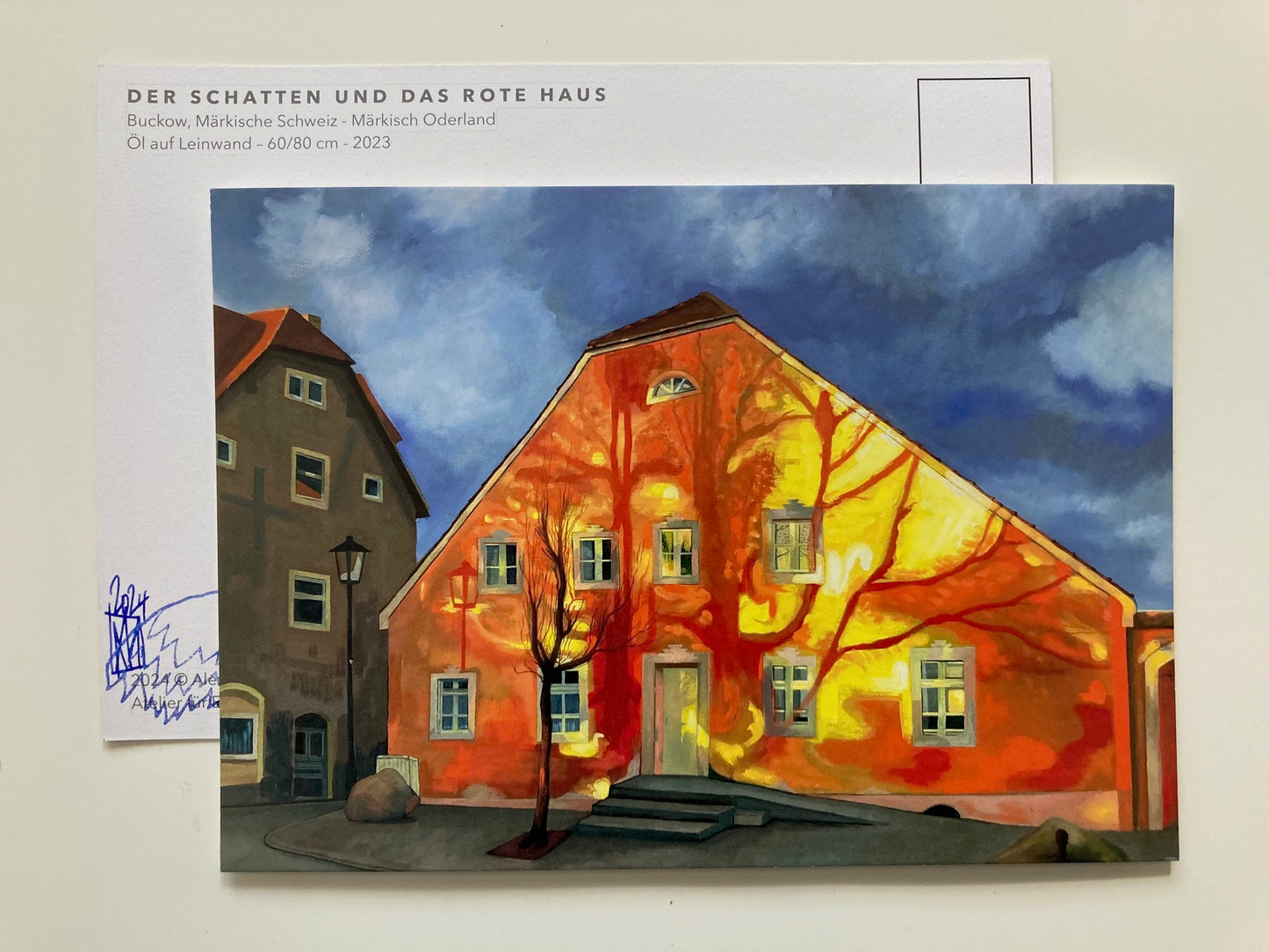 Postkarte "Das Rote Haus" DIN A5