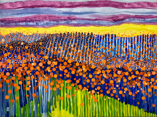 Postkarte "Mohnfeld" DIN A5