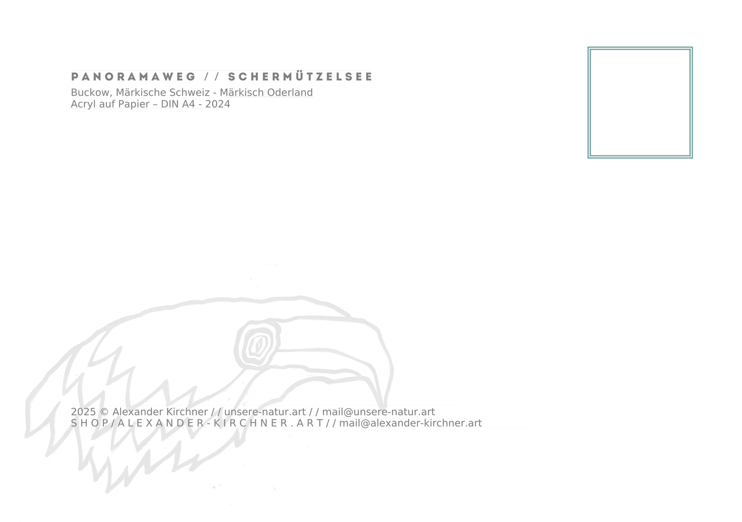 Postkarte "Panoramaweg am Schermützelsee" DIN A5