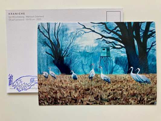 Postkarte "Kraniche" DIN A5
