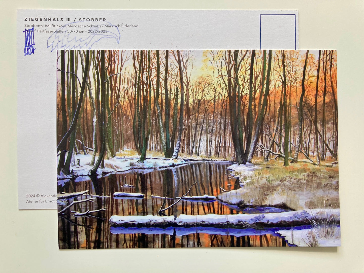 Postkarte "Stobber / Ziegenhals III" DIN A5