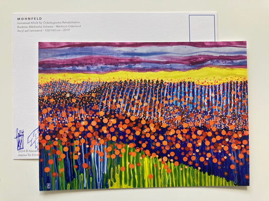 Postkarte "Mohnfeld" DIN A5