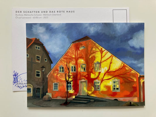 Postkarte "Das Rote Haus" DIN A5