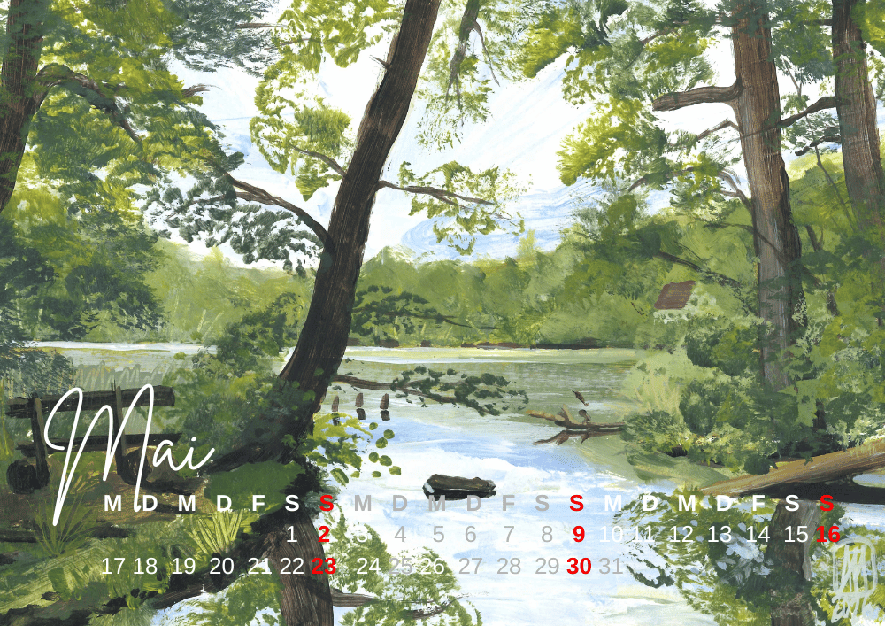 Wandkalender "Buckow und die Märkische Schweiz" 2027 DIN A4